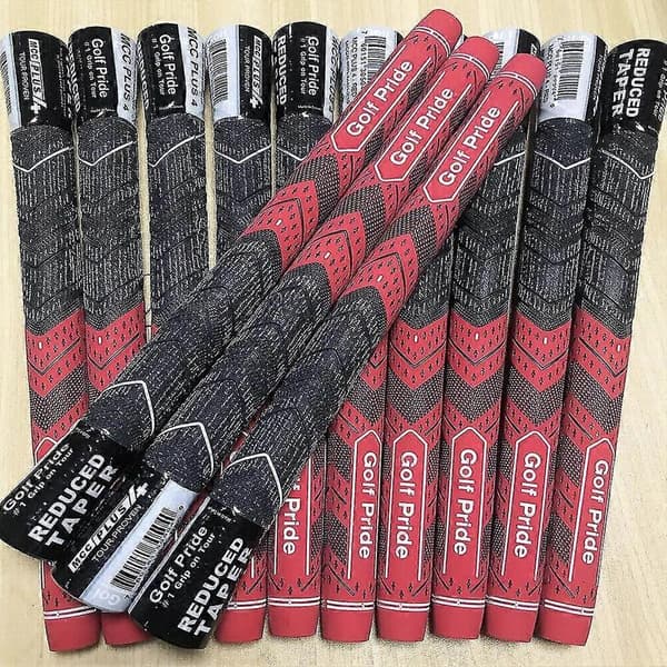 13 stk Golf Pride MCC PLUS 4 Golfgreb Standardstørrelse Mellemstørrelse Rød Red Midsize
