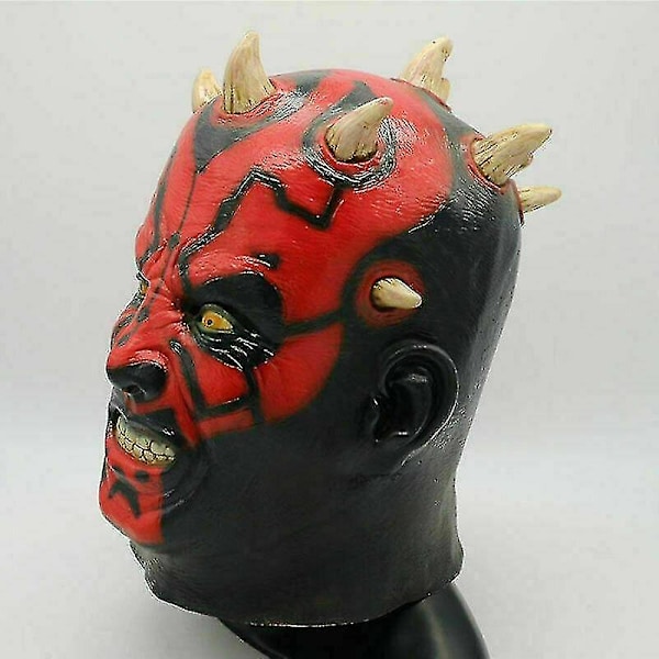 Szsh Star Wars Darth Maul Deluxe Voksen Ondt Skummel Kostymemaske Latex Halloweenfest