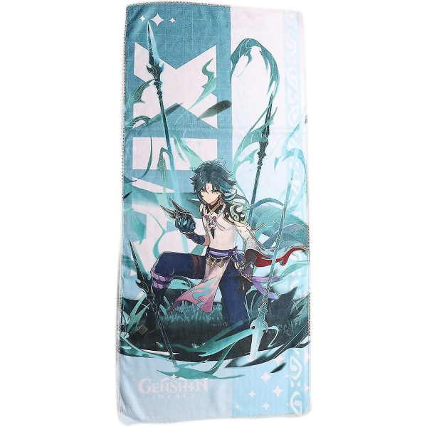 Genshin Impact Character Towel. 28 Inch Household Decoration Tower. (xiao) Xiao -
