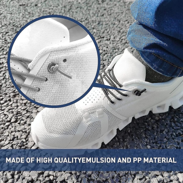 Ndtezugt 2 par 1/10" (2,5 mm) elastiska tunna skosnören, stretchiga runda skosnören  Skosnören Ersättning för On Cloud Sneaker 9d3e | Fyndiq