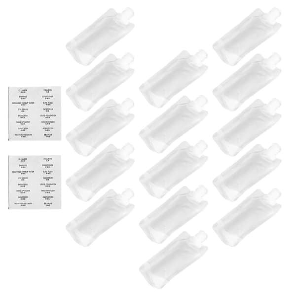 Kosmetiska underförpackningspåsar Transparent PET för lotion 1 set