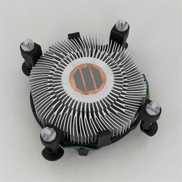 CPU-køleblæser 4-benet stik CPU-køler med kobberrende til I3/I5/I7 Socket 1150/1151/1155/