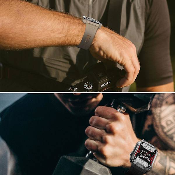 Gard Pro Ultra Smart Watch, Robust Militær Fitnessklokke, Vanntett Støvtett Brown