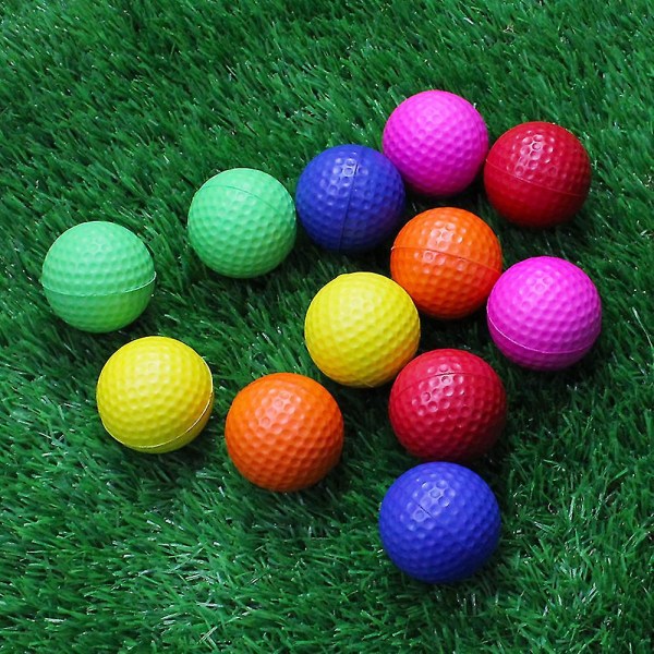 6 kpl golfpallot sieniharjoitusgolfpallot golfharjoituspallot sateenkaari pehmeä vaahto puutarhagolfpallot
