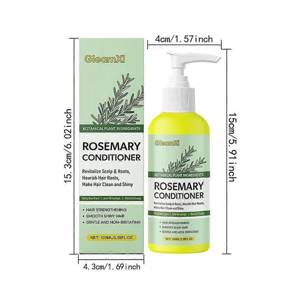 Rosmarin hårbalsam 100ml - Revitaliserer hodebunn og røtter Hårpleie J5L5 100ml 1pcs