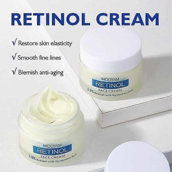 MOOYAM Hydrating Retinol Ansiktskrem, Nærende Fuktighetskrem for Matt Tørr Hud