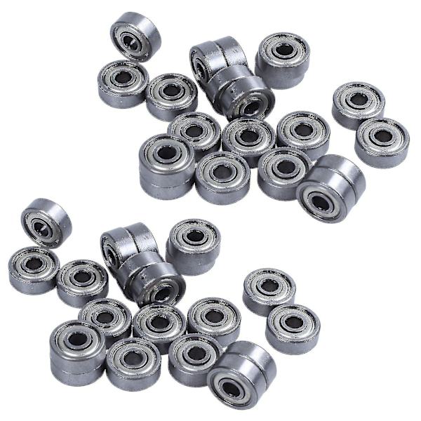40 stk. 624zz 4mm X 13mm X 5mm Kulstofstål Afskærmede Radiale Kuglelejer Dybe Rillekuglelejer