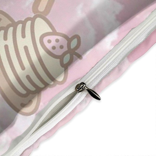 v127 Cinnamoroll 3-delars Twin Sängset - Inkluderar 1 Enkelt Täcke och 2 Örngott Sängkläder - Färgbeständig Mikrofiber - Cinnamoroll io127 240x260cm 94x102in
