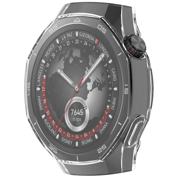 Urkasse til Huawei Watch GT 5 Pro 46mm - Fuld Dækning, Fleksibel TPU Beskyttelsescover, Transparent