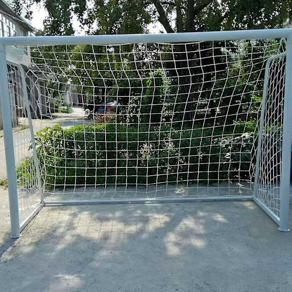 Fodboldnet Korrosionsbestandig Robust Konstruktion Hvid Bærbar Fodboldmål Net Til Udendørs