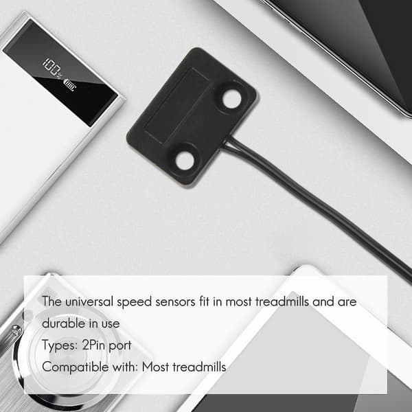 Treadmill Speed Sensor Kabel 2 Pin Lys Sensor Tachometer Magnetisk Induksjon Speed Sensor For Trea Black