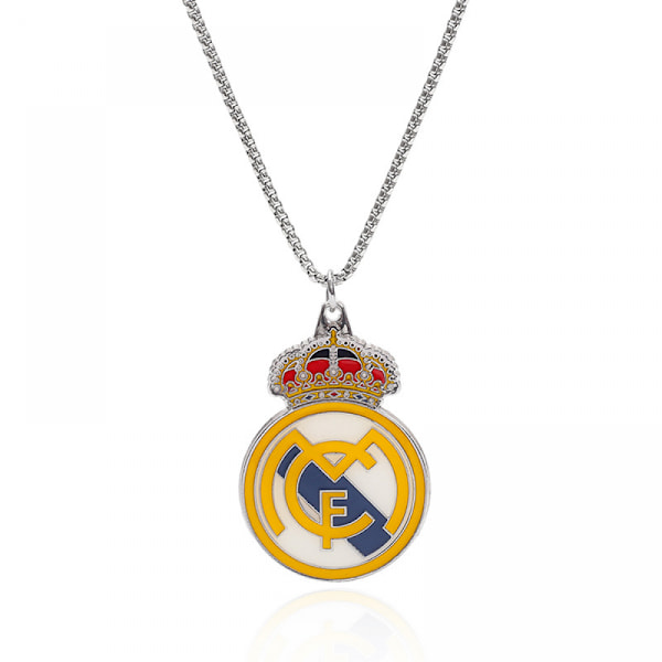 Fotbollsklubb, vapensköld, halsband Real Madrid