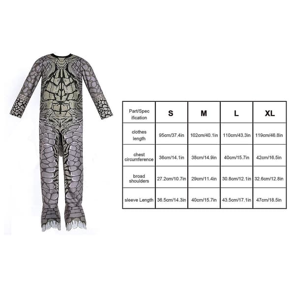 Godzilla lasten cosplay-setti M*120