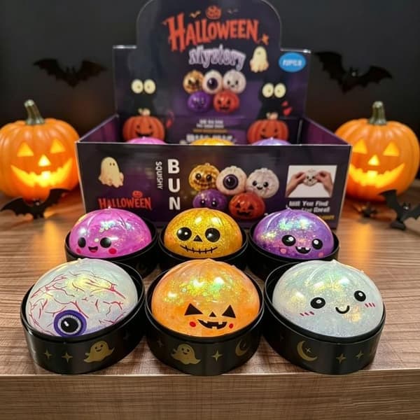 Rare Viral Holographic/Rainbow Mystery Squishy Dumpling (Available Separately) Hot-2pcs Large
