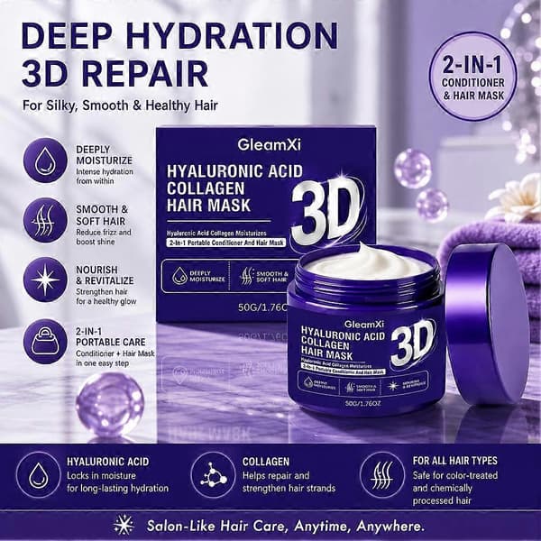 Hyaluronihappo kollageeni hiusnaamio - 50g