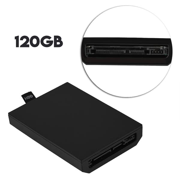 XBOX 360 120GB Svart Intern Slim HDD Harddisk Kit