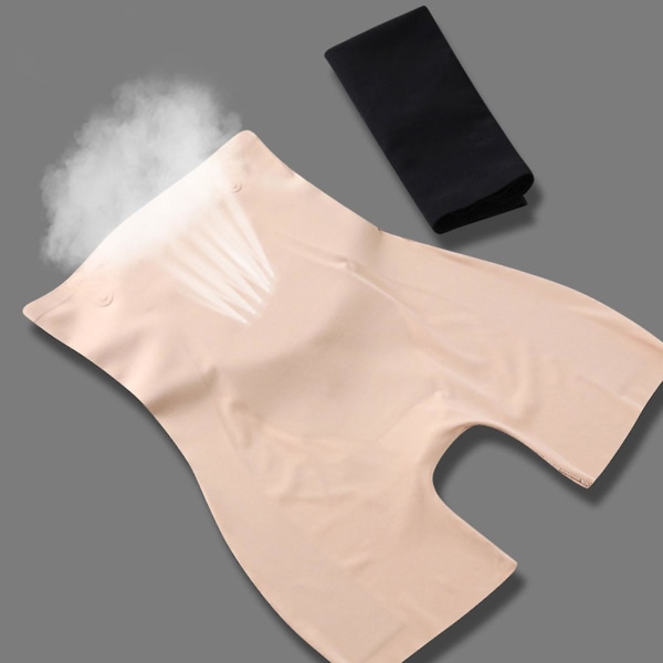Hög midja magen kontroll byxor, Fiber restaurering shaper, Sömlös hög midja magen kontroll Body Shaper Beige XXL