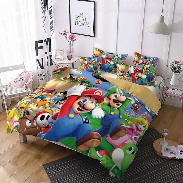 v3203 Sängkläder Påslakanset Super Mario Sängkläder IU3203 135x200cm 53x78in