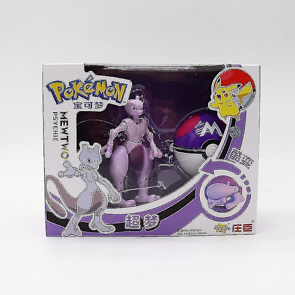 Deformeret Pikachu Dukke Pokeball Børns Legetøj Gave Deformerede Legetøj Mewtwo
