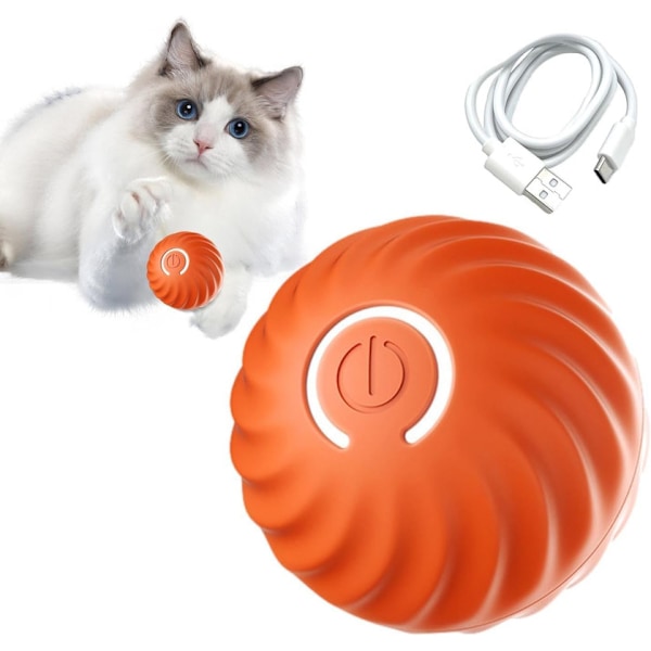 Itsestään Pyörivä Pallo Koirille, Älykäs Itseliikkuva Pallo 2 Tilalla Pitkällä Akunkestolla, Uusi Sähköinen Älykäs Kiusoittelupallo Vaihdettavalla Kuorella Orange