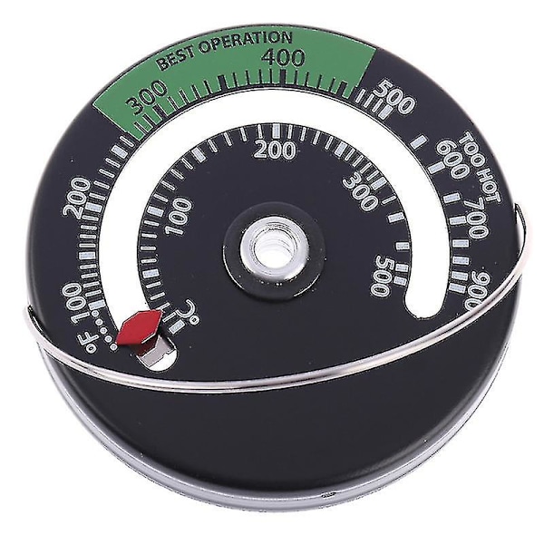 Magnetisk Peisovn Termometer Brann Sted Temperatur Monitor -yuyu One Size