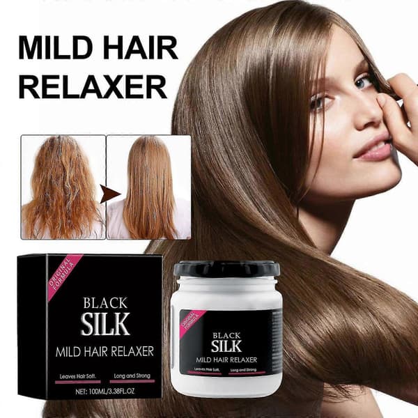 Silk Mild Relaxer Conditioning For Curly Or Straight Thin Straightening For All 100ml