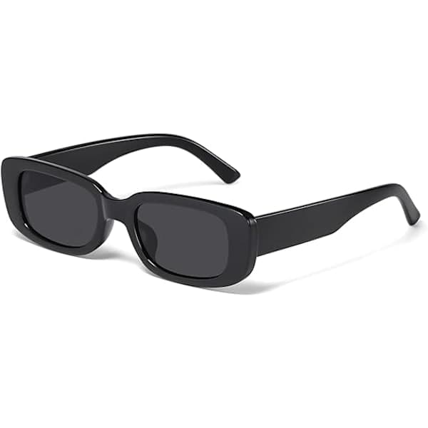 Rectangular Sunglasses for Women Men Trendy Y2k Retro 90s Sunglasses UV400 Protection Cool Square Frames