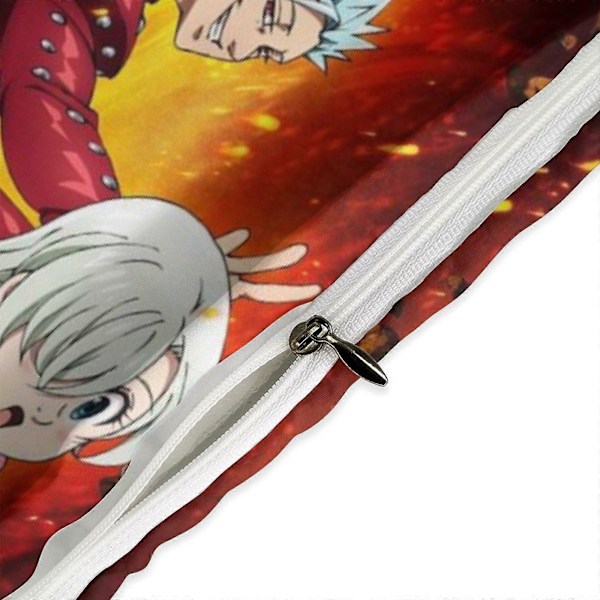 x294 The Seven Deadly Sins 3-delt sengetøjssæt Varmt og behageligt blødt dynebetræk sengetøjssæt med 1 dynebetræk og 2 pudebetræk til soveværelse b294 135x200cm 53x78in