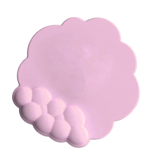 Cloud Mouse Pad Wrist Rest Memory Foam Prevent Slipping Ergonomic Wrist Support for Computer Laptop PC Gaming Pink