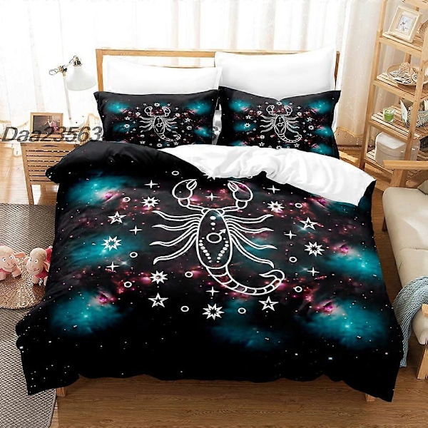 v672 Sängkläder Desert Scorpion Sängset Enkel Twin Full Queen King Size Sängset Vuxen Barn Sovrum Påslakanset Djur Sängklädesset 3-Delars B 135x200cm 53x78in