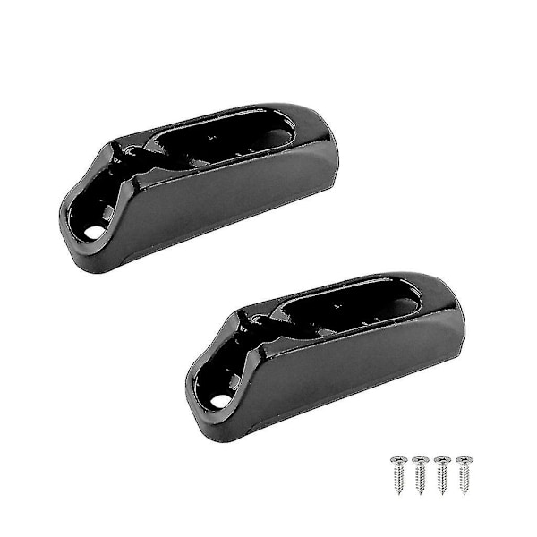 2 stk. båd Jam Cleat selvspærrende reb sort nylon Clam Cleat Cord spændere n112