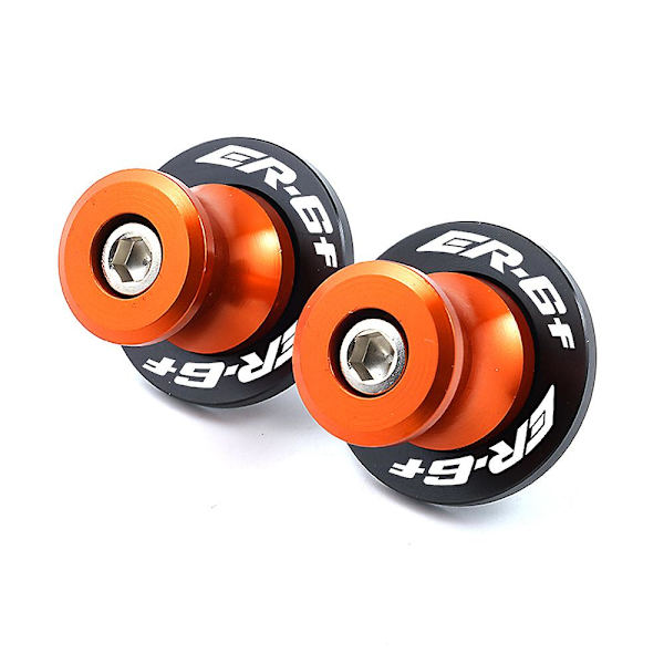 Otwoo för Kawasaki Er6n Er 6n Er-6n 2006-2016 Er6f Er-6f 2009-2011 Motorcykel Cnc Svingarm Spolar Slider Stativ Skruvar Sliders Orange-ER6F