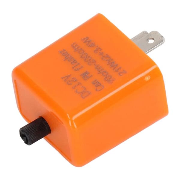 Blinkrelæ 12V LED Blinklys 2 Pin Normalt åben Justerbar frekvens til bil