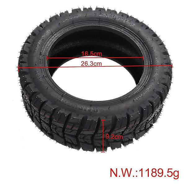 11 tommer 100/65-6.5 Elektrisk Scooter Vakuumhjul Dæk Tubeless Dæk Til Dualtron Dt Bred Off-road T