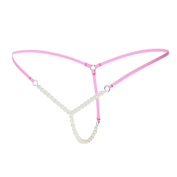 Sexiga Kvinnors Byxor Öppen Mellanben Sexig Pärla Frestelse T-backs Erotisk Lingerie G-String Mellanbenslösa Kalsonger Trosor För Sex Tanga Blue One Size