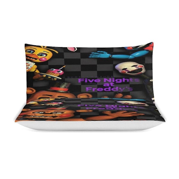 x263 Five Nights at Freddy's FNAF Dynetrekk Mikrofiber Sengetøy Sett 3D Trykt Lettvekt 3-delt Dynesett, 1 Dynetrekk og 2 Puter 240x260cm 94x102in