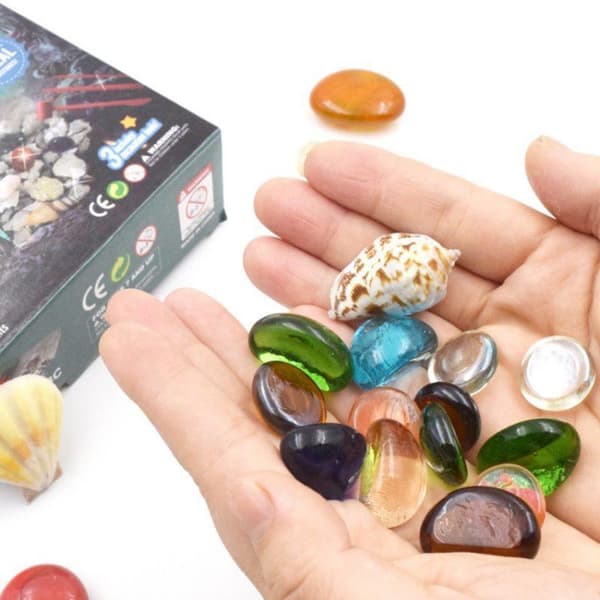 Kids Stones Samples Mining Toy Dig Kit Educational Science Fossils Set Archaeological Excavation Toys with Digging Tools 0.2