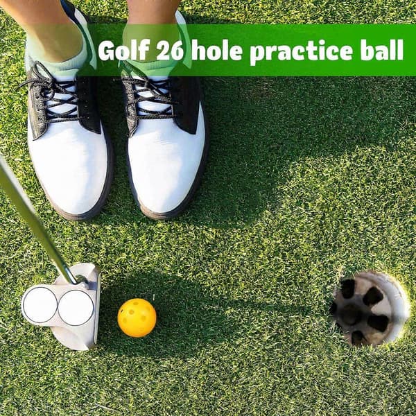 24 st Golf Övningsbollar Luftflödes Golfbollar Plast Golfbollar Golf Träningsbollar Golf Tillbehör-FA-