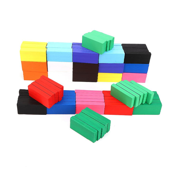 120 kpl puinen domino-lelu lasten varhaiskasvatuksen rakennuspalikka opetuslelu 120 kpl domino