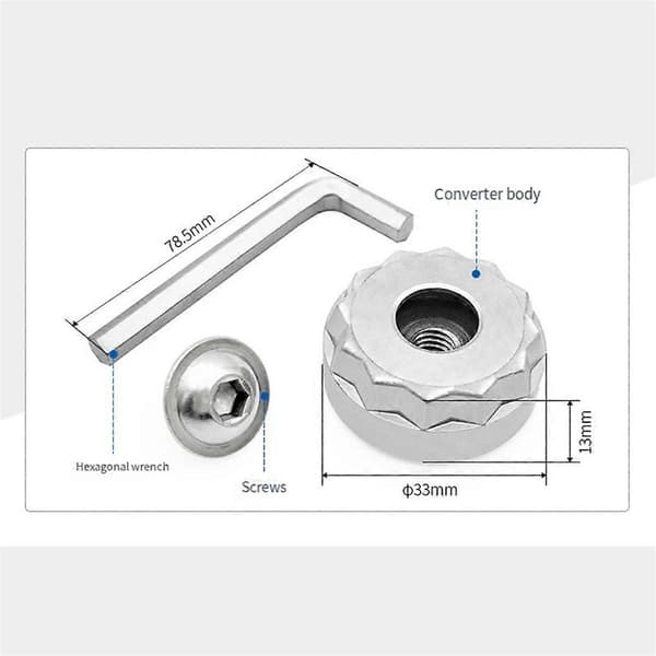 2 Sæt Konverter til Starlock Adapter Værktøj Star Lock System Elværktøj Oscillationssavklinge Adapter
