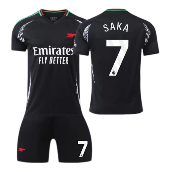 2425 Arsenal Bortedrakt nr. 7/9/8 Saka Fotballklær Skyte Treningsoverall Barn Voksen Konkurranseoverall 7 7 M