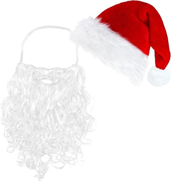 Julemandshatte og skæg til voksne