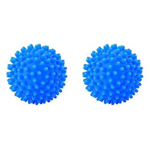 Sett med 2 multifunksjonskuler for fluffigere klesvask - Blå polyvinylklorid