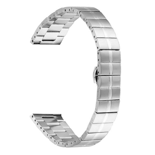Stilful Urrem til Huami Amazfit GTS 2 mini - Rustfrit Stål Udskiftningsrem Silver