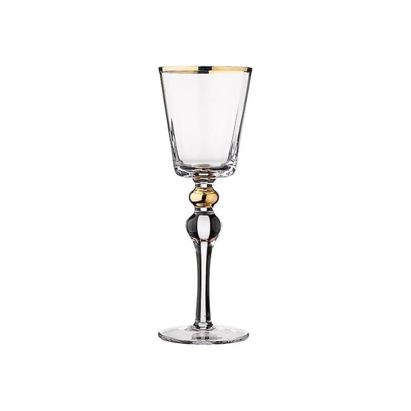 280 ml European Style Ripple Gold Rödvinsglas