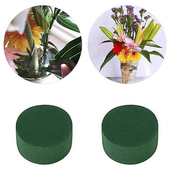 10 stk. Bryllupsgang DIY Kunstig Blomsterdekoration Vandabsorberende Hjem Have Grøn Blomsterskum Fres (haoyi