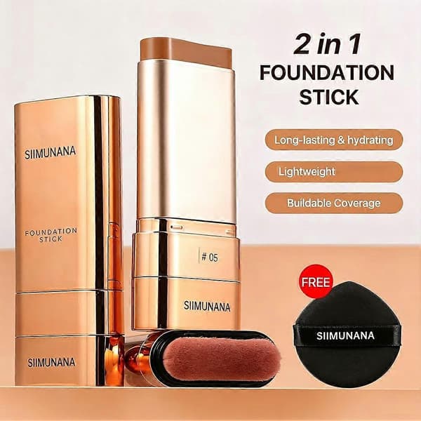 Foundation Stick Full Coverage Concealer Langvarig Vanntett Kontur DEEP COOL 1pcs