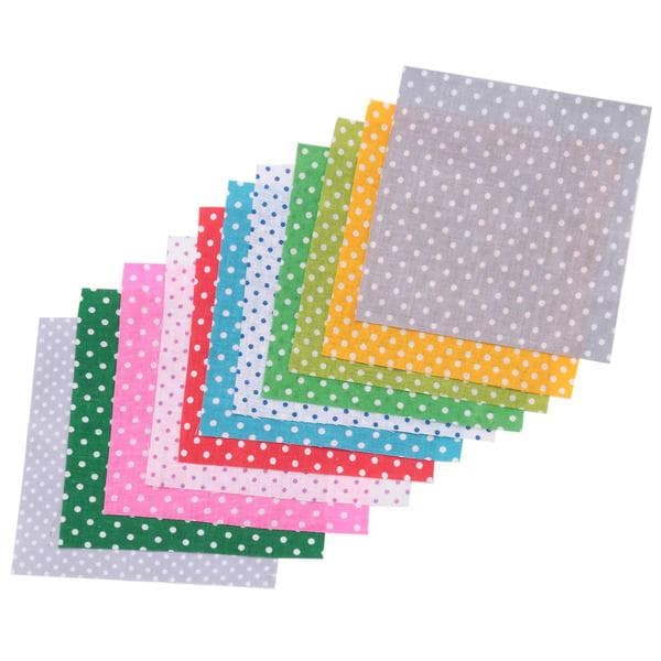 Fabric Squares Patchwork Craft Cotton Material Batiks Assorted Squares Bundle, 10 X 10cm, 50-Pack