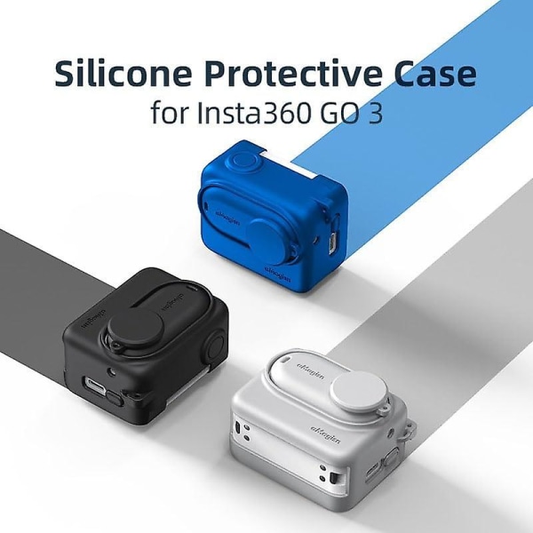 Case för Insta360 Go 3 med linskyddstillbehör för Insta360 Go 3 Blue