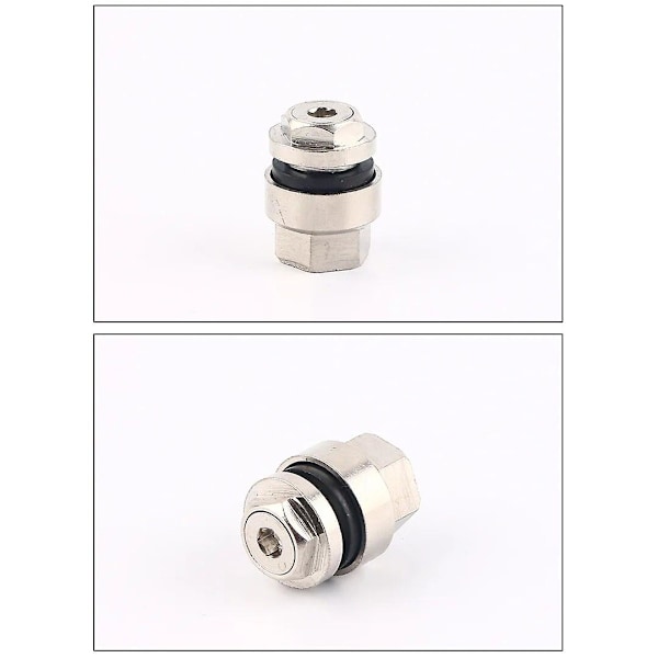 7 kpl/sarja Universaali Stealth Chrome Metalli Pultti Upotus Asennus Näkymätön Rengasventtiilin Varret 11,5 mm Reikä Auton Renkaat